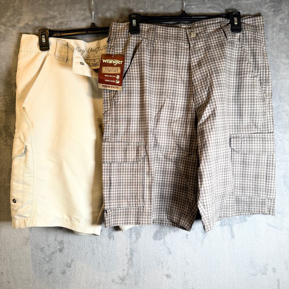 Men’s Cargo Shorts Lot Size 32 Wrangler NWT Bay Outfitters Utility Outdoor